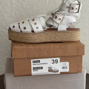 FP Movement by Free People White Buckle Espadrilles